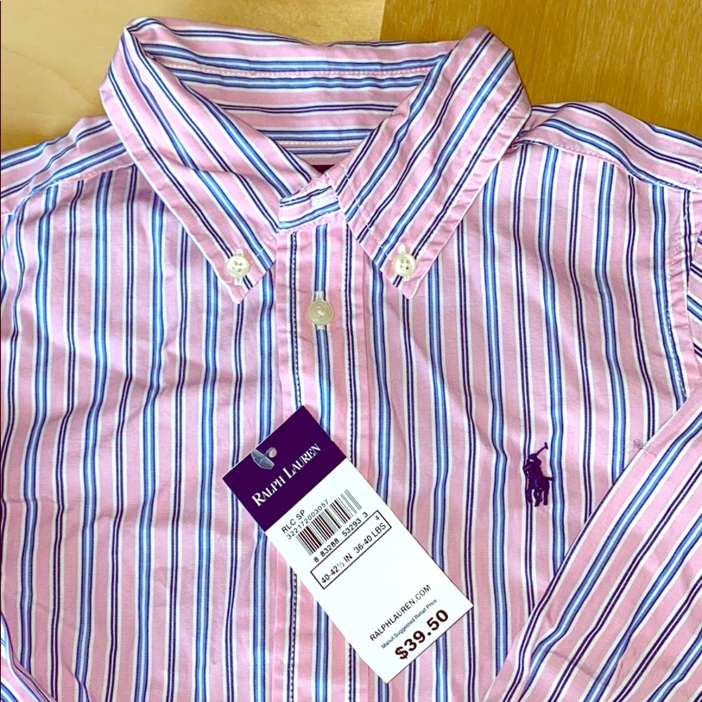 Ralph Lauren Kids long sleeve button down. Sz 4.